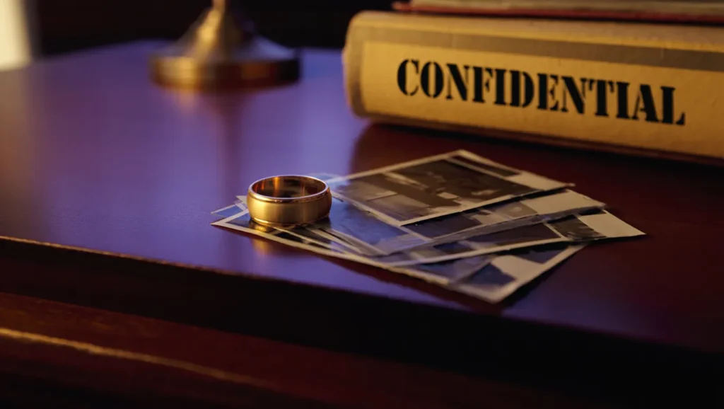 Wedding Ring on Desk
